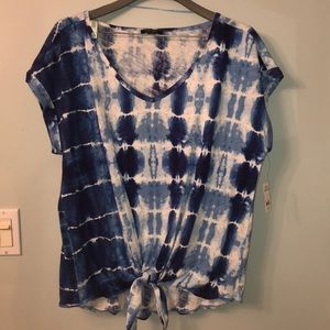 Cute Tie dye top with tie in front